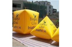 China Inflatable Swim Buoy In Cube Shape ， Marker Buoys supplier
