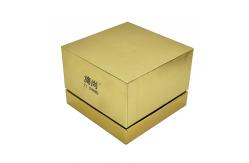 China Free Sample Customized Cardboard Gold Gift Jars for Skincare Packaging and Customized supplier