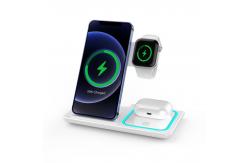 China Foldable 15W Fast Wireless Charging Stand For Apple Watch Airpods supplier