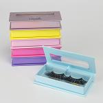 Custom Color Rigid Cardboard Box Cosmetic Packaging Eyelash Boxes With Logo for sale