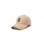 Outdoor Khaki Baseball Cap Patchwork Logo , 5 Panel Khaki Baseball Cap Light Weight for sale