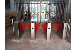 China High Security Flap Barrier Gate Customized Led Light Changeable supplier
