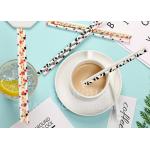 Food Grade Bleached Paper Milkshake Straws Eco Friendly FDA Approved for sale