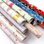 Colourful CMYK Printed Gift Wrapping Paper Christmas Present Packing Paper for sale