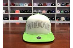 China 5 Panels Rhinestone Multi Spandex Fabric Trucker Mesh Cap supplier