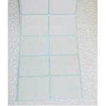 White Rectangle Paper Adhesive Sticker Labels Unprinted In Roll