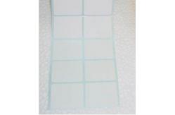 China White Rectangle Paper Adhesive Sticker Labels Unprinted In Roll supplier