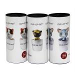 Eco-friendly Lovely Cartoon Designed Cardboard Paper Cans Packaging for Pet Supplies Pet Products for sale