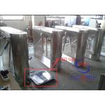 Security Half Height Turnstiles Tripod Turnstile Gate With Led Direction Instruction for sale