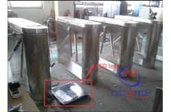 China Security Half Height Turnstiles Tripod Turnstile Gate With Led Direction Instruction supplier