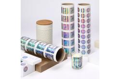 China Waterproof Metal Anti Counterfeiting Label With Silk Screen Printing supplier