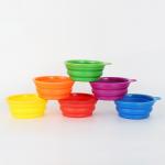 Creative Foldable Color Portable Silicone Slow Feed Dog Bowl Anti Choking for sale