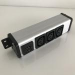 3 IEC C13 Outlets Electrical Extension Sockets With Double USB Ports