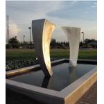 Decorative Outdoor Garden Water Fountain Stainless Steel Sculpture for sale