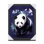 25x35cm Lenticular 3D Animal Picture With PS Frame Eco - Friendly Material