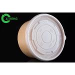 12 Oz Paper Soup Bowls With Lids , Single Wall Large Disposable Bowls No Leak for sale