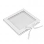 Square Cardboard Display Box Recycled Magnetic Closure Gift Box With Clear Window for sale