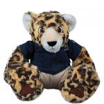 Sitting Leopard Soft Plush Stuffed Animals Adorable Design Machine Washable for sale