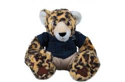 China Sitting Leopard Soft Plush Stuffed Animals Adorable Design Machine Washable supplier