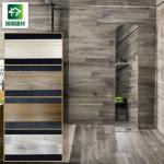 10mm Wood Grain Ceramic Tiles , 20 x 120 Floor Porcelain Tiles for sale