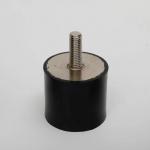 Hardness Durometer Rating Black 	Rubber Shock Absorber With Customizable Options for sale