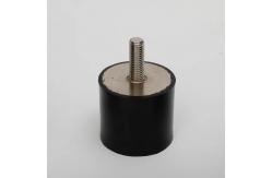 China Hardness Durometer Rating Black 	Rubber Shock Absorber With Customizable Options supplier