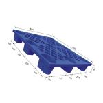 1000x800 Warehouse Plastic Pallet Ergonomic Handling HDPE Open Deck Pallets for sale