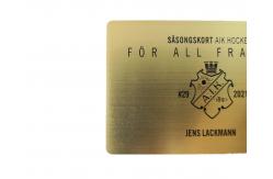 China QR Code Metal Membership Card Brass Black Printing Brushed supplier