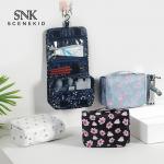 Hanging Large Capacity Digital Printed Folding Makup Organizer Bag for sale