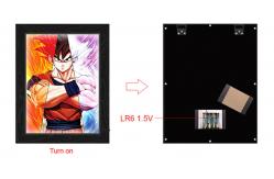 China CMYK  Lighting Box 0.6mm PET 3D Lenticular Led Poster supplier