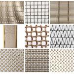 Decorative Spiral Weave Mesh For Architectural Conveyor Belt Metal Woven Mesh For Buildings for sale