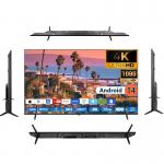 OEM Smart Display 55 Inch TV Television 4k 2k LED Frameless Flat Screen Android Smart Television for sale