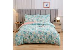 China White 4 Piece 100% Cotton Quilt Bedding Set Customized Color Comforter Bed Sheet Set supplier