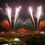 Chinese Factory Wholesale Professional Pyrotechnics Daytime Fireworks Cake Colorful Smoke Cake Fireworks For Celebration for sale