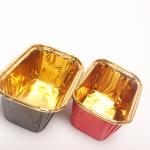 Fluted Sides Aluminum Foil Baking Cups , Baking Mini Aluminum Cupcake Liners for sale