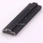 Durable Aluminum Extrusion Profiles , Aluminum Window Profile Black Powder Coating for sale