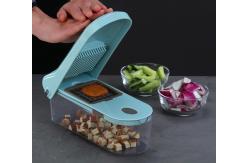 China 2 In 1 LFGB Kitchen Vegetable Chopper Shule With 8 Detachable Blades supplier