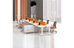 China Orange Office Furniture Desk Modular Office Partition Table Office Table And Chair supplier