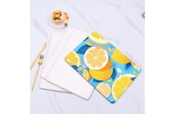 China Custom Rectangular Pu Leather Sublimation Blank Placemat supplier