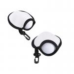 Personalized Portable Sublimation Neoprene Golf Ball Cleaner Pouch for sale