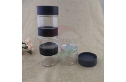 China 438ml Cookie Nuts PET Plastic Easy Open Jar With Stackable Screw Lid supplier