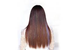 China Healthy Swiss Lace Pre Bonded Hair Extensions Medium Brown Color No Shedding supplier