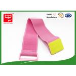 Wide 50mm Pink Elastic Unnapped Reflective Straps With Cinch