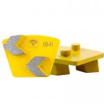Double Arrow Concrete Grinding Tools With EG Prep Two Pin Locking Diamond  Segments for sale