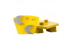 China Double Arrow Concrete Grinding Tools With EG Prep Two Pin Locking Diamond  Segments supplier
