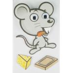 Big Animal Layered 3D Cartoon Stickers For Children Custom Offset Printed for sale