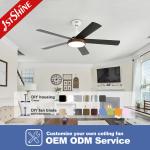 Modern Ceiling Fan Light With Dc Motor Smart Dimmable LED Light