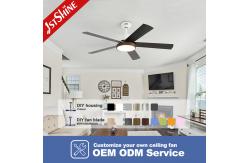 China Modern Ceiling Fan Light With Dc Motor Smart Dimmable LED Light supplier
