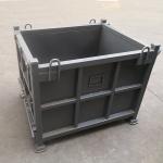 Powder Coated 2 Ways Entry 48KG Steel Pallet Cages for sale