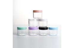 China PETG 20g Empty Plastic Cosmetic Containers Lip Balm Eyeshadow With Sealing Disc supplier